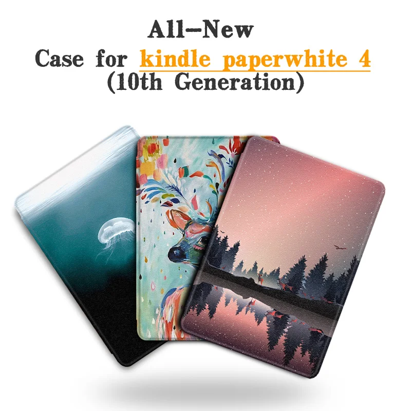 Чехол-Обложка для Amazon All-new " Kindle Paperwhite 4 e-Books(выпуск 10th Gen-/, модель PQ94WIF), с функцией автоматического сна/пробуждения