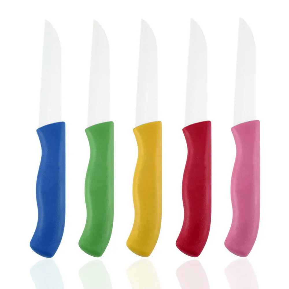 

Ceramic Knife Fruits Parer Plastic Fruits Knife Set PP Kitchen Tools Vegetables Cutting Cooking Prepare Sharp Flatware Slicing
