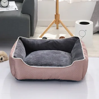 

Dog Nest Cat Nest Fashion Square Nest Warm Pet Nest Dog Mat in Winter Spot Have Four Colors Are Available Very Soft