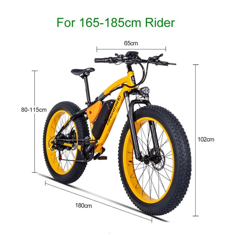 Powerful Electric Bicycle Two Wheels Electric Bicycle 48v 500w Big Tire Off Road Green Yellow Electric Scooter Adults  (3)
