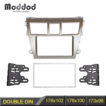 

Double Din Fascia for Toyota Vios 2008 belta Yaris Sedan Radio DVD Stereo Panel Dash Mounting Installation Trim Kit Frame Bezel