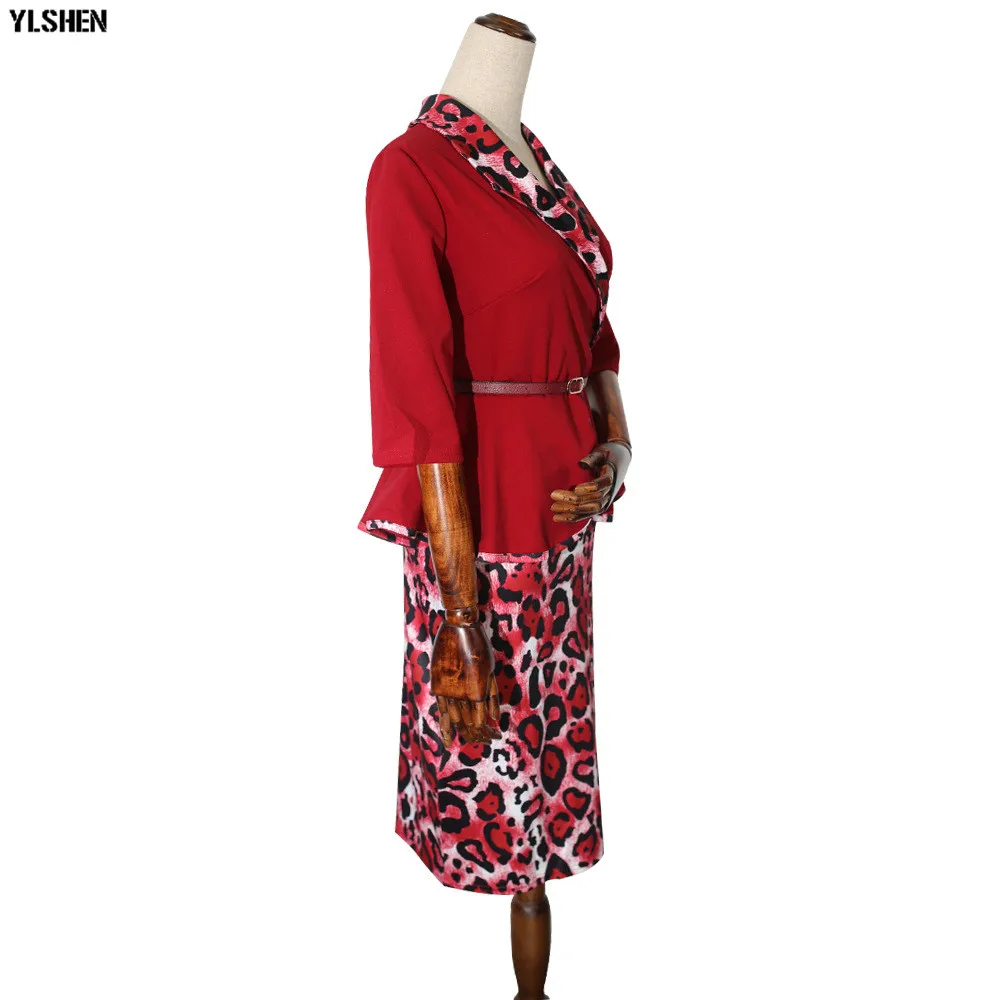 African Dresses for Women Dashiki Print African Skirt 2 Piece Set Ankara African Dress Clothes Basin Riche Robe Boubou Africaine 05