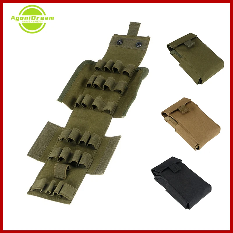 

Totrait Hunting Gear Ammo Bags Molle 25 Round 12GA 12 Gauge Ammo Shells Gun Reload High Quality Magazine Pouches