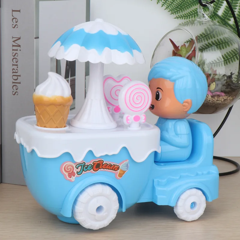 Электрическая светящаяся игрушка для конфет, мороженого, проекция автомобиля, светильник, музыка, светящаяся машина для мороженого, развивающие игрушки для детей