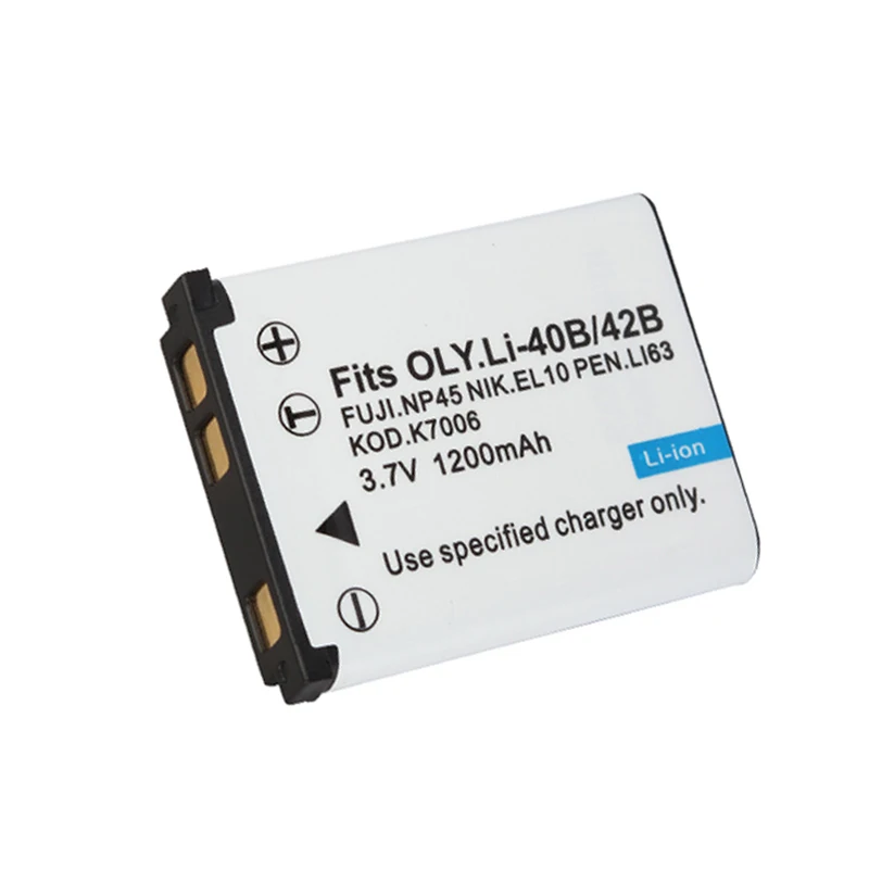 1pcs battery LI42B LI ion аккумулятор 42B LI-42B NP45 np 45 аккумулятор для Fujifilm EN-EL10 RU el10 для nikon для цифровой камеры OLYMPUS U710 FE230 FE340 FE290 FE360 li 40b - Цвет: 1pcs battery