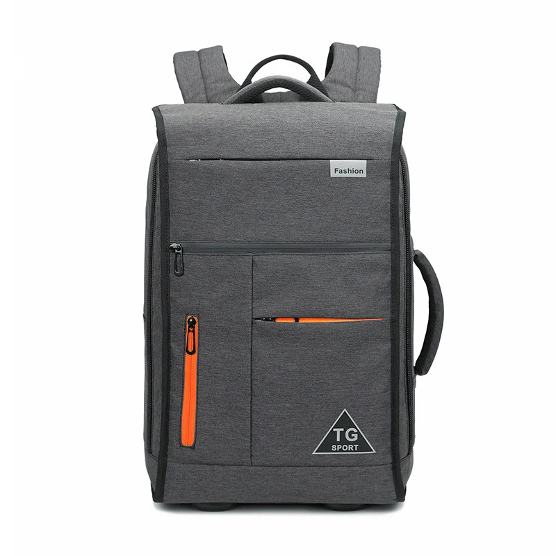 Деловой мужской 17 дюймовый рюкзак для ноутбука, дорожная устойчивая к царапинам книга, повседневная школьная сумка на молнии, водонепроницаемые многокарманные сумки с USB XA527ZC - Цвет: Dark Gray