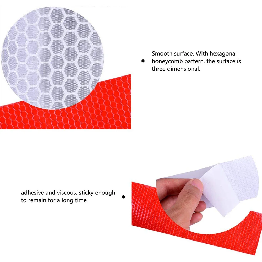 High Visibility Reflective Safety Tape for Bikes and Accessories - Waterproof 5cm x 1m
