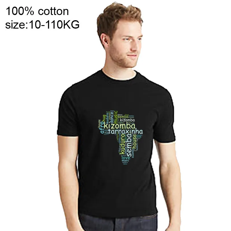 

2020 Kizomba Cloud T Shirt Men Summer tee clothes Cheap Kizomba Music T-Shirts Cool DIY tshirt Natural Cotton Homme Tops t shirt