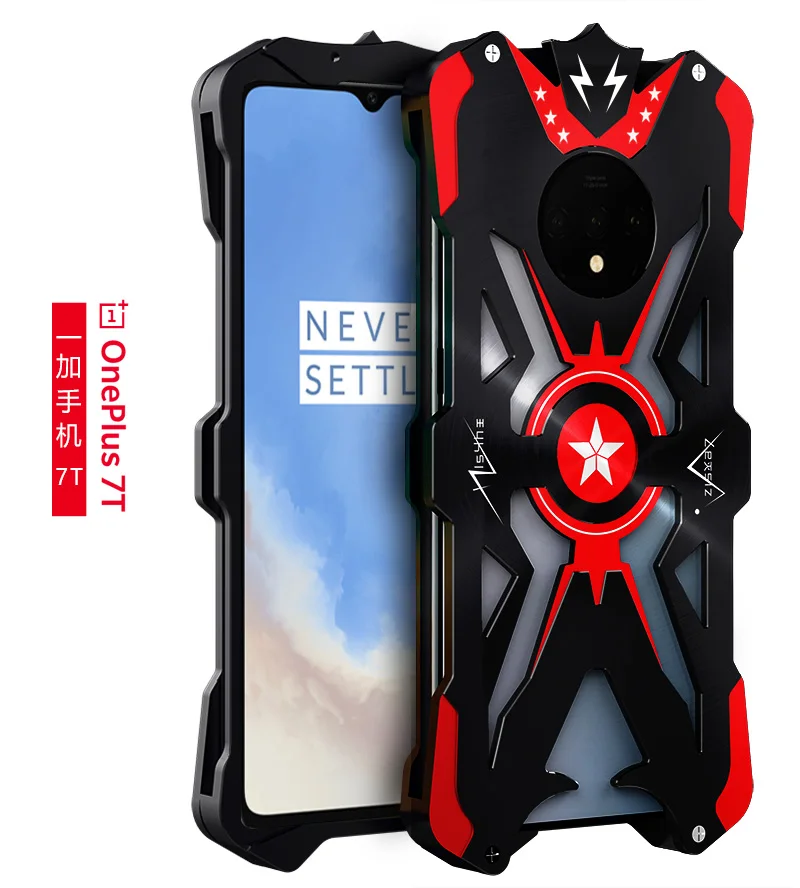 Чехол для Oneplus 7 T, 6,55 дюймов, роскошный, новинка, Тор, сверхпрочный, армированный, цельнометаллический, алюминиевый сплав, чехол для телефона One Plus, 7 T, Oneplus7T, 1+ 7 T, чехол