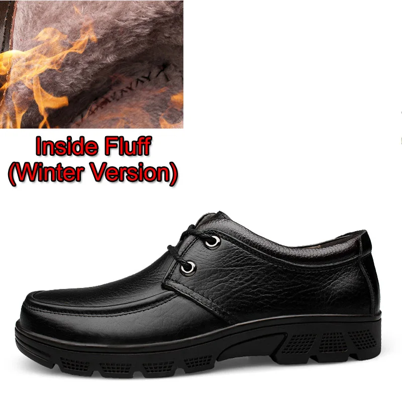 GLAZOV; модная мужская обувь из натуральной кожи; ручная работа; сезон лето-осень-зима; брендовая Высококачественная Мужская обувь на плоской подошве; большие размеры 38-47 - Цвет: Black Lace up F
