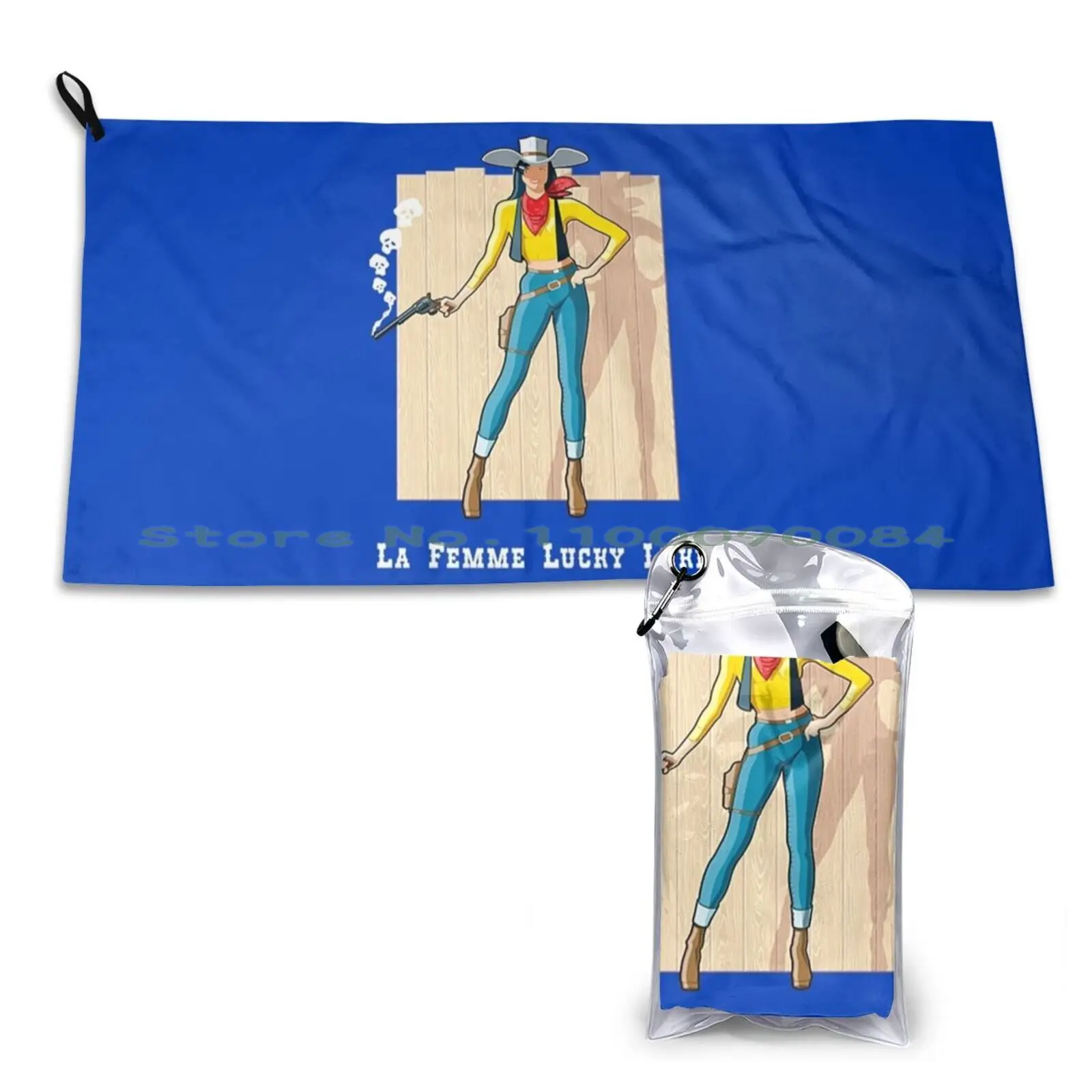 Lucky Luke Quick Dry Asciugamano Palestra Sport Bagno Portatile Kendall Roy Logan Roy Cousin George Waystar Royco Logo Tv Roman Roy Shiv Roy