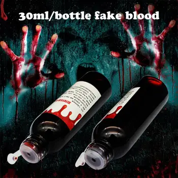 

30ml Ultra-Realistic Fake Blood Halloween Cos Simulation Of Human Vampire Human Teeth Hematopoietic Props Holiday Party Supplies