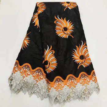 

African wax Nigeria 100% cotton embroideried guipure lace fabric/High quality Ankara Wax Lace fabrics for Nigeria Party!O-4609