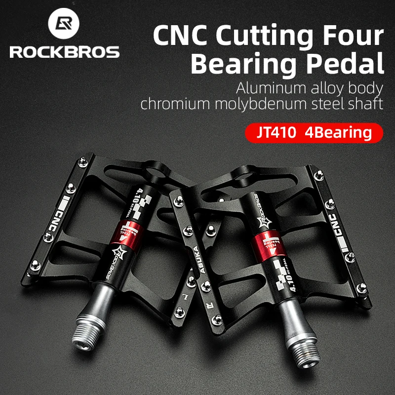 Bike Pedals BMX Bicicleta Cycling Mountain-Bike Ultralight ROCKBROS Aluminium-Alloy 4-Bearings