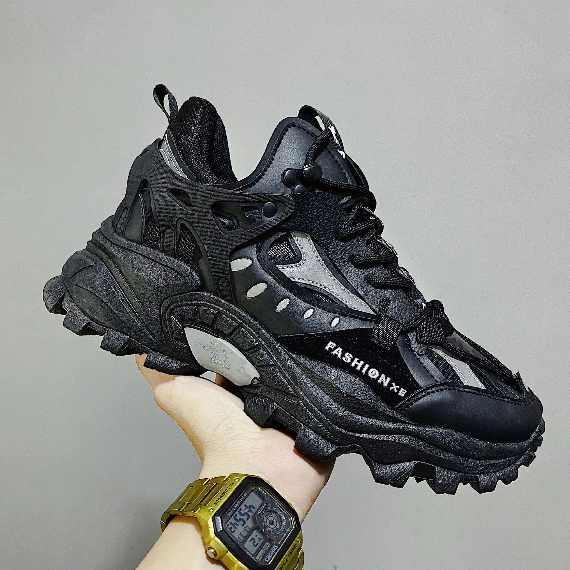 Men's Vulcanized Shoes Luxury Men Sneakers Harajuku Shoes Chunky Sneakers for Men Platform Sneakers Male Fashion Zapatos Hombre - 6