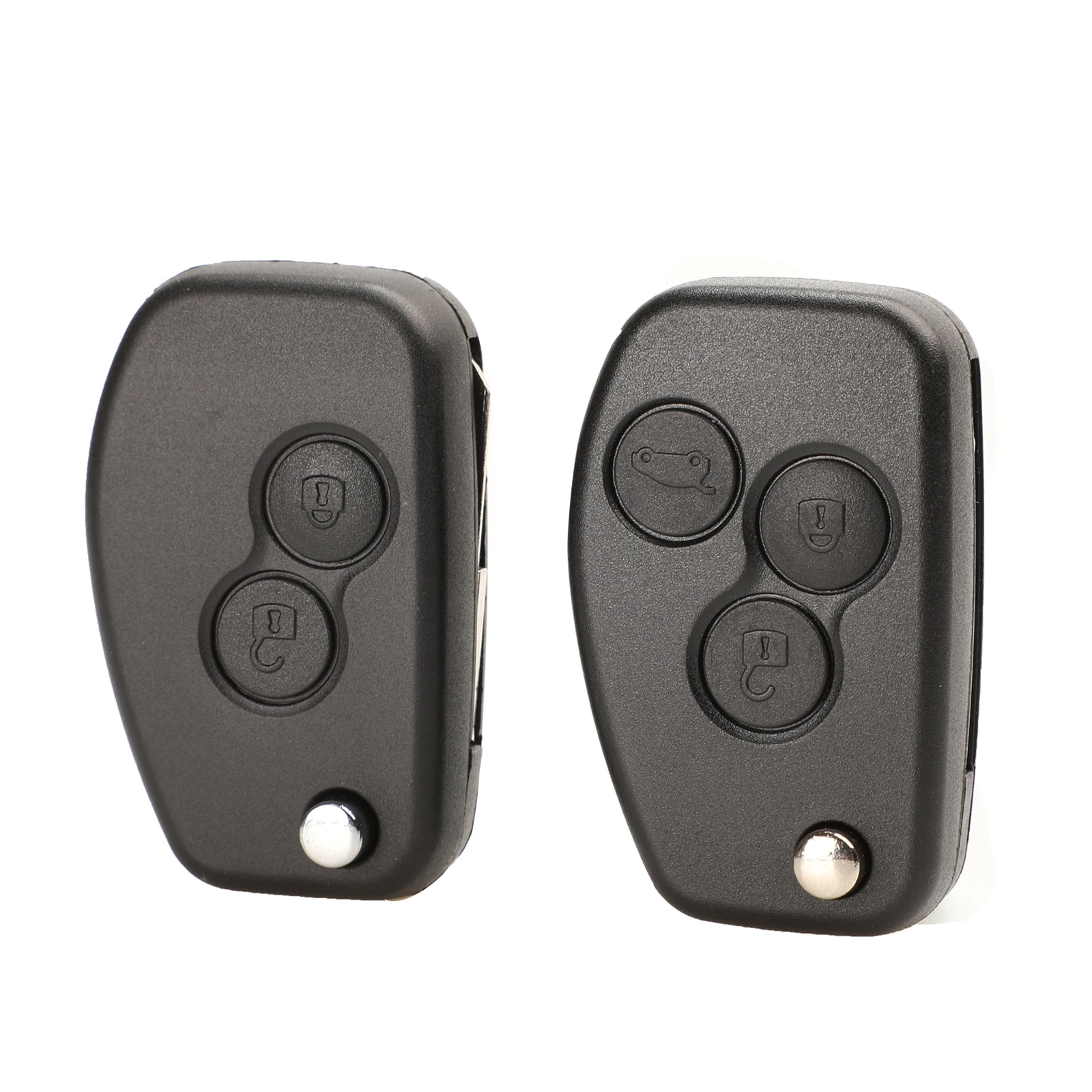 Jingyuqin 2 Button Remote Key Shell Case Cover Fob For Renault Dacia Modus Logan Clio Espace Nissan Car Alarm Housing xnrkey remote car key shell for renault duster sandero dacia logan clio captur laguna scenic 2016 replacement key cover case