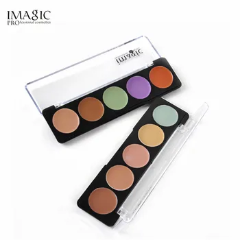 

IMAGIC Professional Makeup Concealer 5-color Facial Contour Palette Foundation Cream Blusher for Covering Spots Scars Blemishes