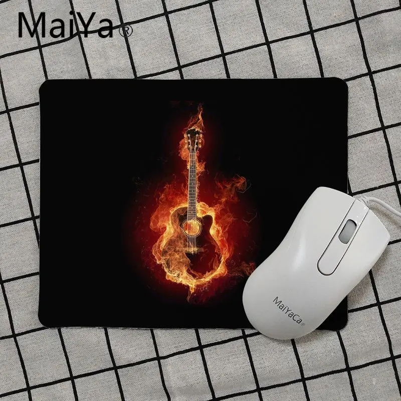 No Lock Edge25x29cm Maiya высокое качество гитара Музыка ноутбук игровой мыши коврик для мыши Лидер продаж подставка под руку мышь - Цвет: No Lock Edge25x29cm
