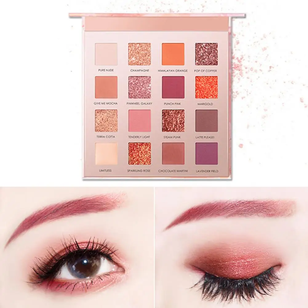 FOCALLURE 16 Colors Makeup Eyeshadow Palette Diamond Pearly Matte Glitter Eye Shadow Waterproof Long-lasting Makeup Eye Cosmetic FOCALLURE 16 Colors Makeup Eyeshadow Palette Diamond Pearly Matte Glitter Eye Shadow Waterproof Long-lasting Makeup Eye Cosmetic