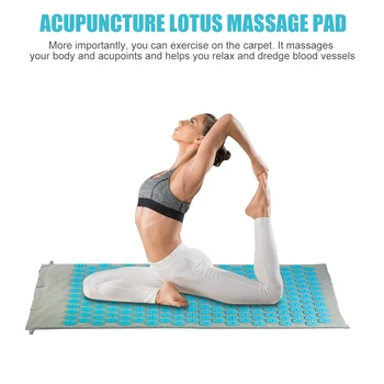 

Acupuncture Yoga Non Woven Sponge Mat and Pillow with Cotton Bag Acupoint Massage Cushion Relieves Insomnia Fatigue