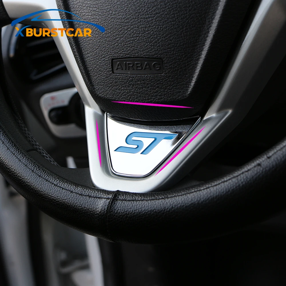 Xburstcar ремонт автомобиля аксессуары для Ford New Fiesta MK7 2009 2017 Ecosport 2012 Чехлы рулевого