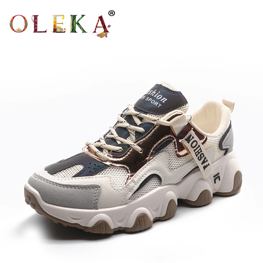 OLEKA 2020 Новая модная женская спортивная обувь на платформе повседневная удобная и