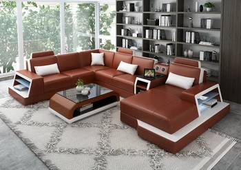 

New New Modern Design Top Grain Leather Electric Recliner Luxury Living Room Sofa Sets