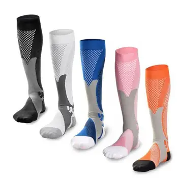 

Professional Men Women Leg Support Breathable Stretch Compression Socks Below Knee Football Socks Sport Active School Team Sock