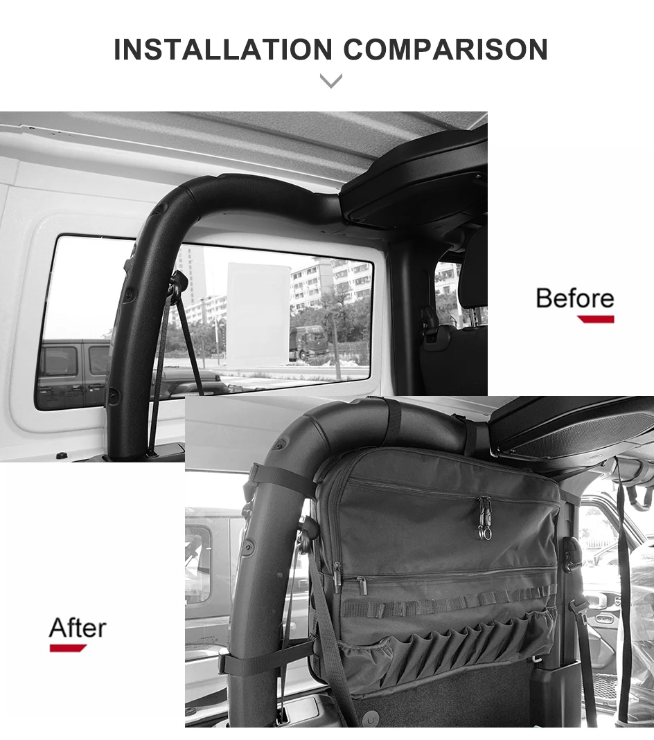 BAWA сумка для хранения для Jeep Wrangler JL черная сумка для хранения багажника анти-ролл для Jeep Wrangler JL+ аксессуары для интерьера