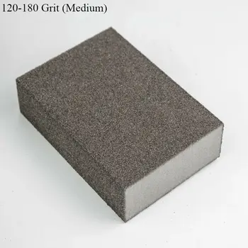 

4pcs Wet Dry Sponge Block Set Sandpaper Polishing Combination Sanding Pad Coarse-Super Abrasive Tools 60-600 Grit 96 X 70 X 24mm