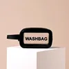 Large Capacity Frosted PU Transparent Cosmetic Wash Bag Waterproof PVC Bath Storage Bag for Bath And Toiletries 6