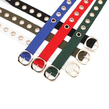 

1pcs New Long Personality Harajuku Casual Ring Metal Belt Jean Canvas Waist Belts Tide Alloy Pin Buckle