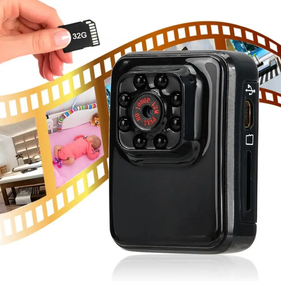 Мини 1080P HD WiFi 110 градусов широкоугольная Спортивная DV камера видеокамера для WINDOWS широкоугольная камера