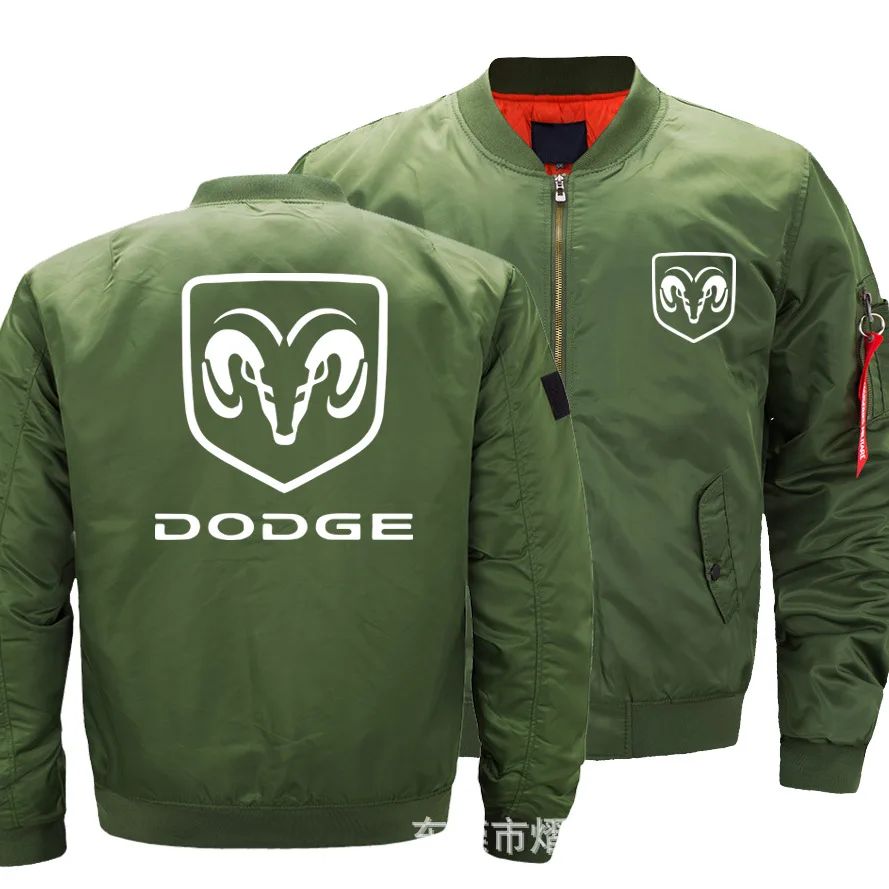 Куртка-бомбер мужская для DODGE Толстая теплая осенне-зимняя Военная мотоциклетная куртка мужская Flight Ma-1 пилот ВВС Брендовое пальто - Цвет: thin model