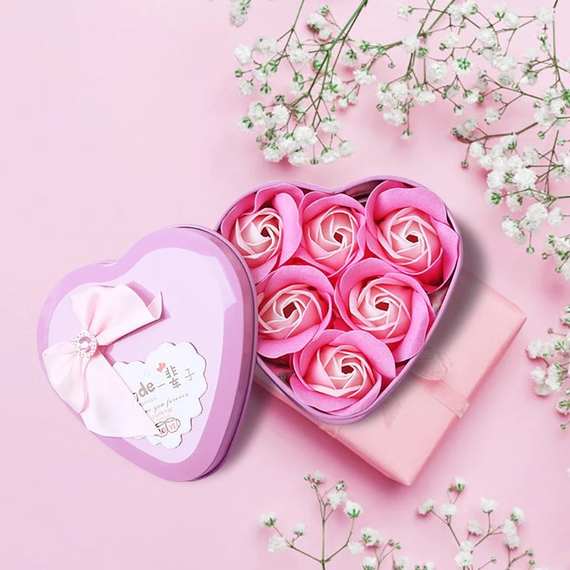 6 Rose Romantic Soap Flower Gift Box Birthday Valentine Day Gifts Wedding Supply Holiday Decor Gifts Diy Decorations Party Diy Decorations Aliexpress