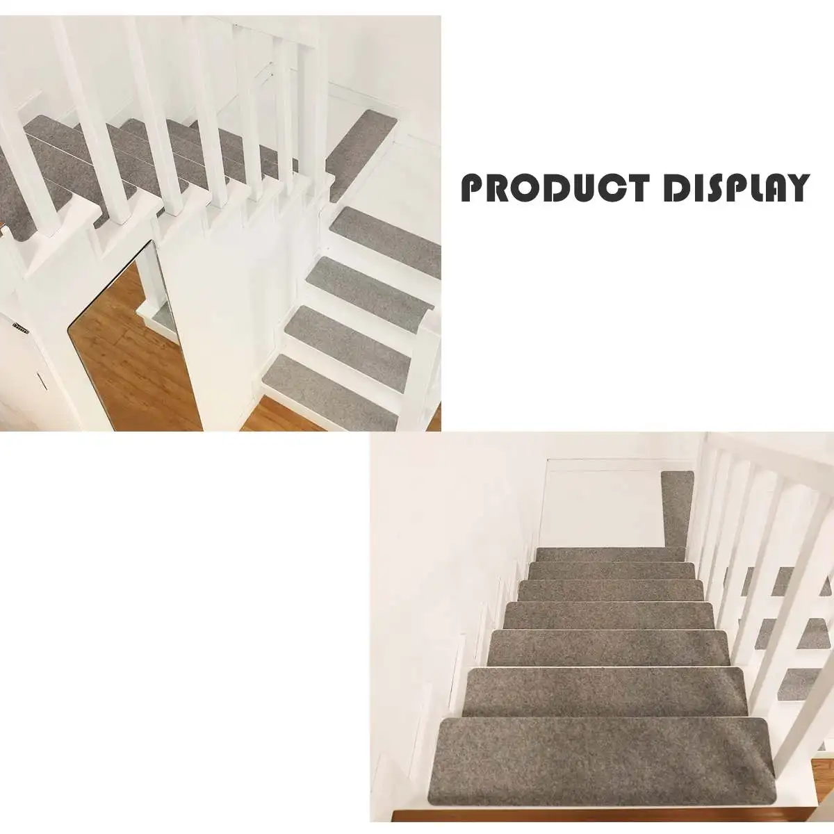 5 шт./компл. колодки для лестниц 66x23x0,5 см Противоскользящие прокладки для лестниц ковровое покрытие липкое дно многократное использование