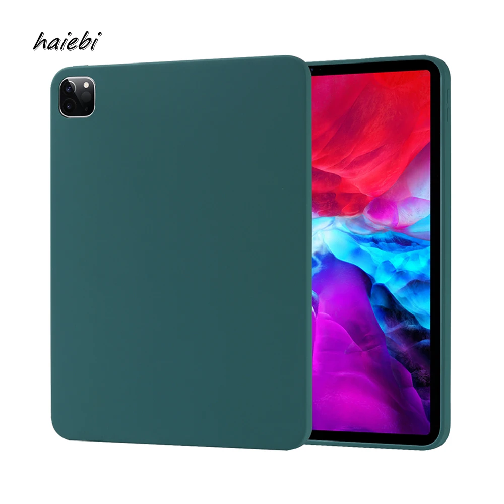 

Tablet Case For iPad Pro 12 9 2020 Case Soft Liquid Silicone Back Cover For iPad Pro 2020 11 inch 12.9 11 Cover Case Capa Funda