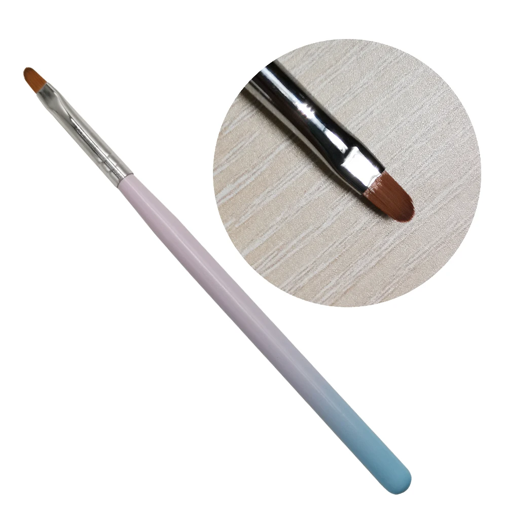 New 10Pcs/set The Color Bar Acrylic Cosmetic Pen Nail Art Brush UV Gel Carving Pen Brush Liquid Powder DIY Nail Drawing