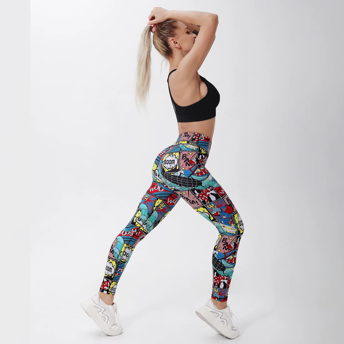 capri leggings High Waist Leggings Push Up Game BOOM Cartoon Print Leggins Sport Women Running Gym Pants Energy Leggings Girl Leggins yoga leggings