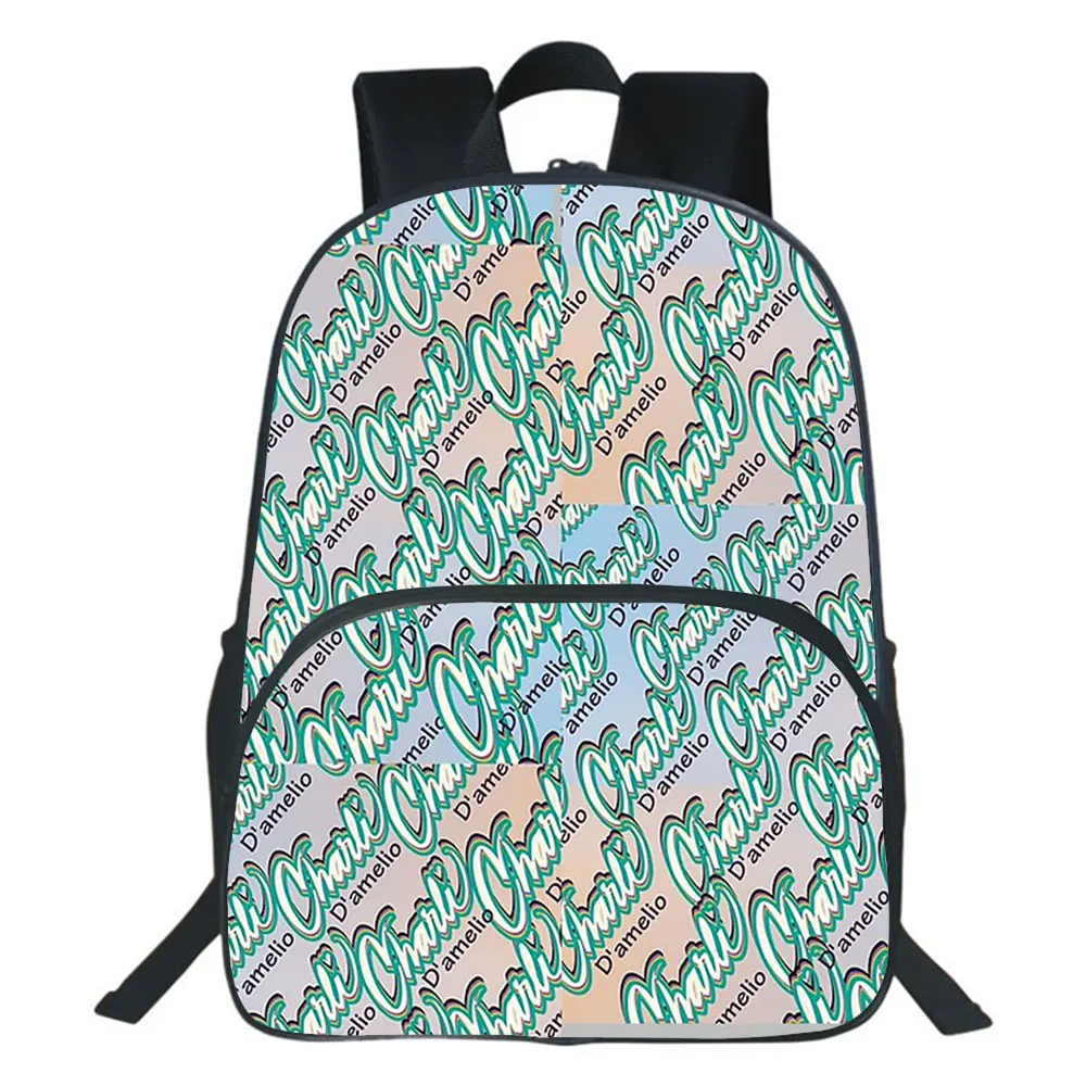 Charli Damelio Backpack Teenage Bookbag Boys Girls School Bags High Quality Casual Cartoons Children Backpack High Capacity Bag