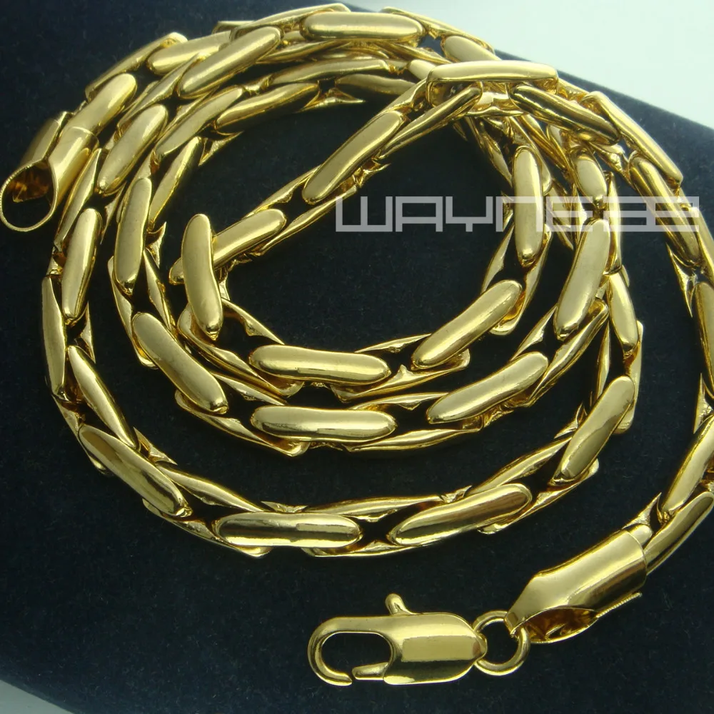 Колье золотистого цвета N229 длина 60 см ширина 5 мм|necklace 5mm|necklace necklacenecklace cm |