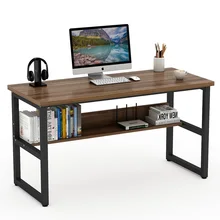 Tribesigns 55 дюймов компьютерный стол с книжной полкой работает как офисный стол для обучения стол рабочая станция