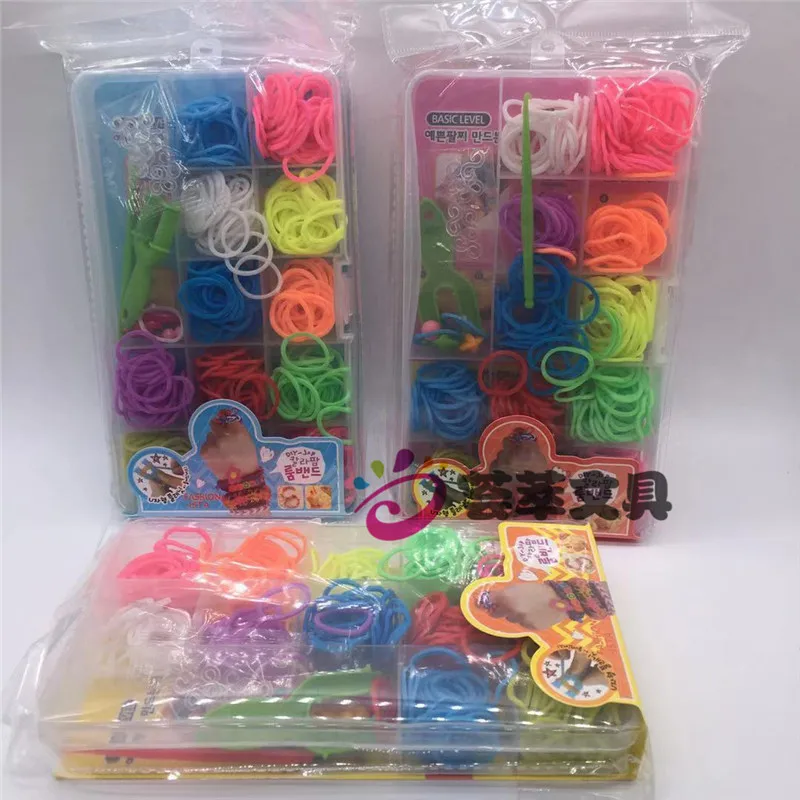 

Korean-style Creative Color Hairband Woven Hand Strap DIY Bracelets GIRL'S Educational Handmade Toy Box Assembling Tool Batch