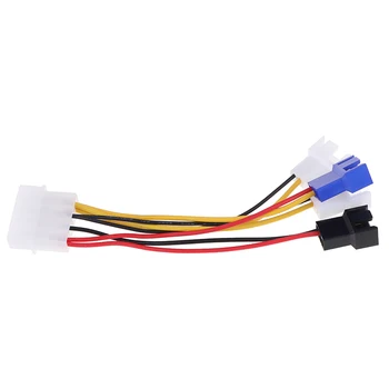 

Cooler Wire Adapter Connector 4 in 1 Computer Cooling Fan Power Cable CPU PC