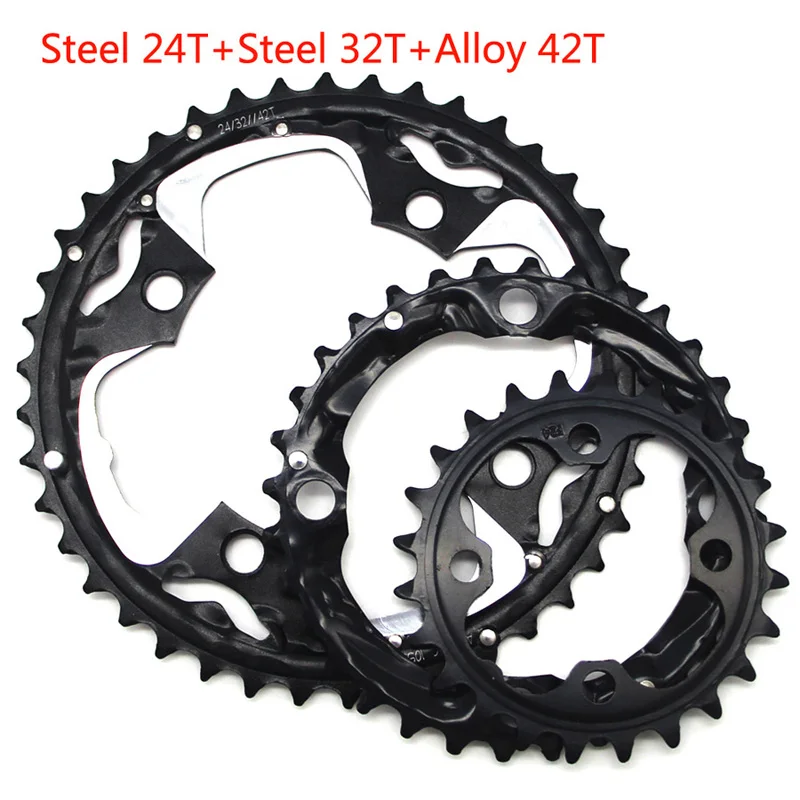 MTB кольцо цепи велосипеда цепь для SHIMANO SRAM Универсальный шатун 22 T/24 T/26 T/32 T/38 T/42 T/44 T 104BCD 64BCD велосипедная звездочка