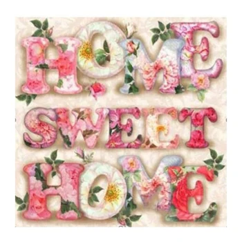 

Diamond Painting Home Sweet Home Full Drill 5D Painting Rhinestones Cross Stitch Diamond Embroidery