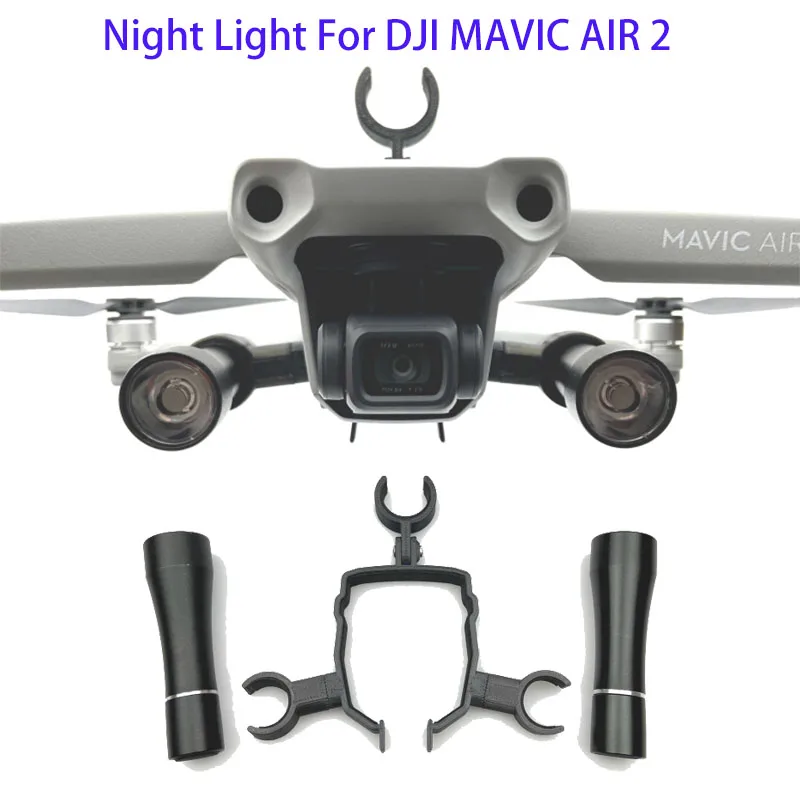LED Night Flying Light Searchlight Mount For DJI Mavic Air 2 Drone Accessories 