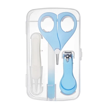 

Manicure Tools Booger Clamp Grooming Finger Trimmer Baby Nail Care Set File Nursery Clipper Scissors Gift Ergonomic For Newborn