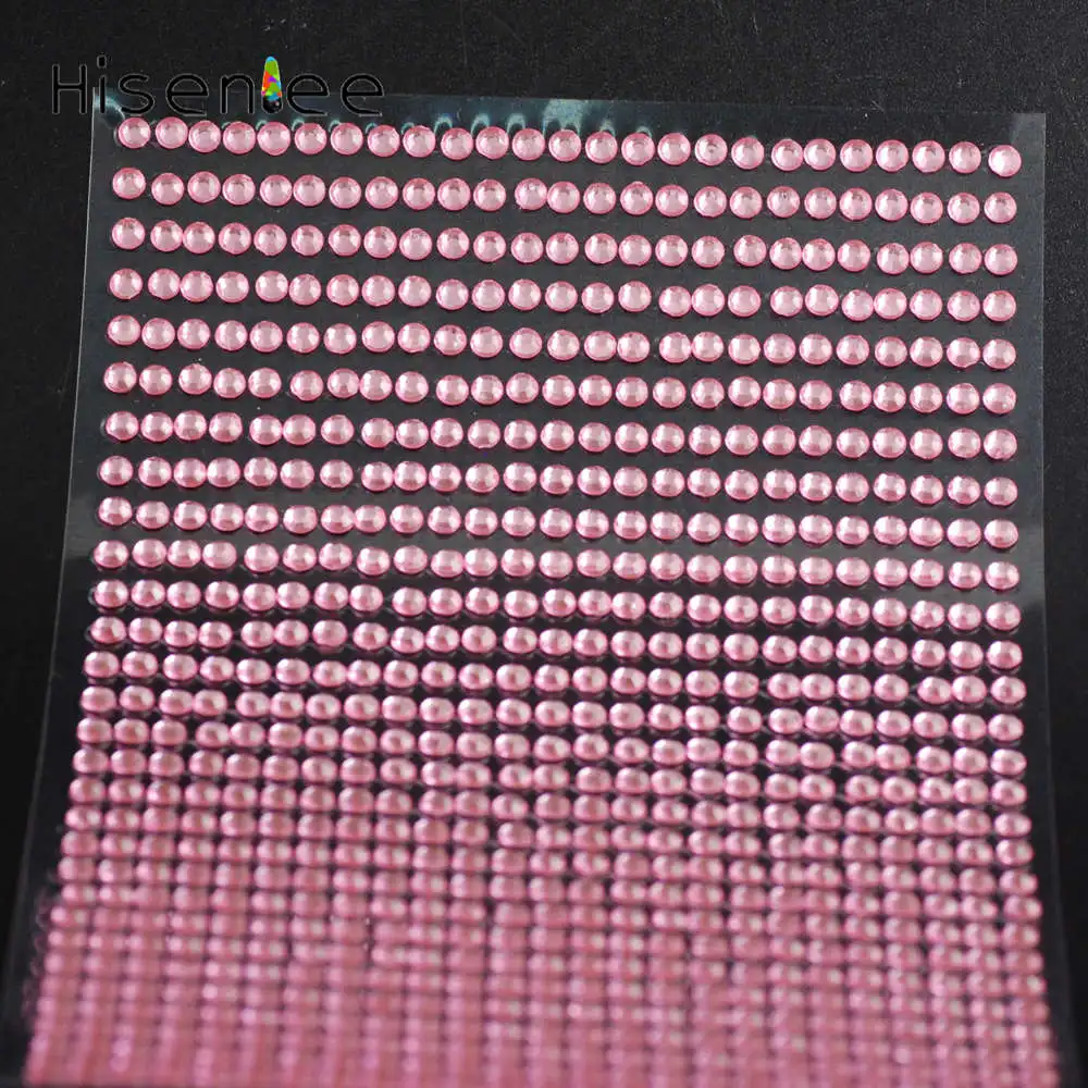 Light pink 3 мм 750 шт./компл. акриловый бутик круговой Flatback 12 цветов блестящие хрустальные стразы стикер s стикер на стену автомобильный стикер - Цвет: Light pink