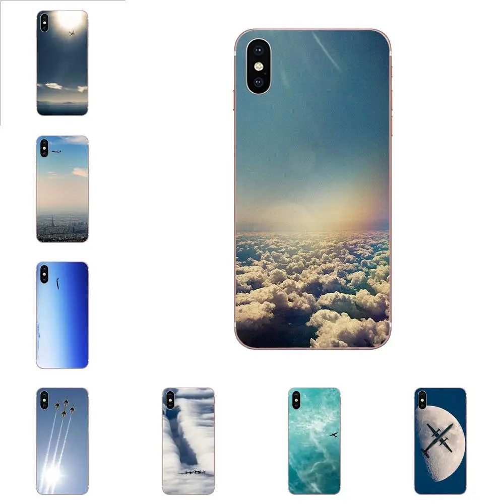 

Fly Clear Blue Sky Airplane For Xiaomi Redmi Mi 4 7A 9T K20 CC9 CC9e Note 7 9 Y3 SE Pro Prime Go Play Soft TPU Case Accessories
